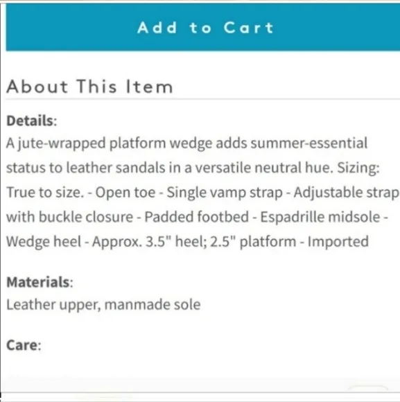 Soludos Minorca High Platform Wedge Sandal Espadrille Leather Size 9.5 NWT