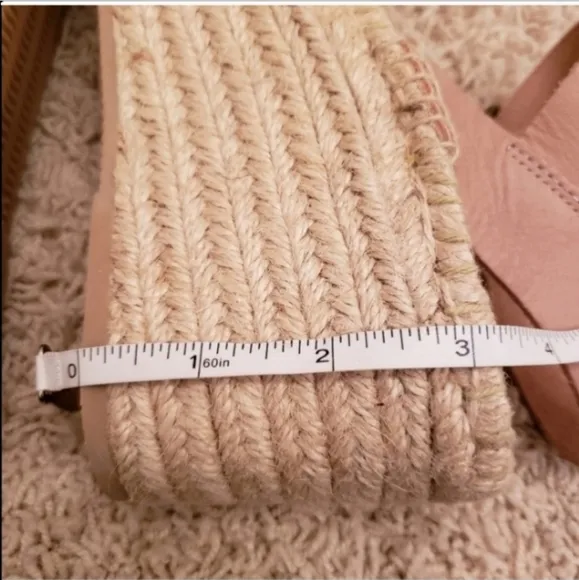 Soludos Minorca High Platform Wedge Sandal Espadrille Leather Size 9.5 NWT