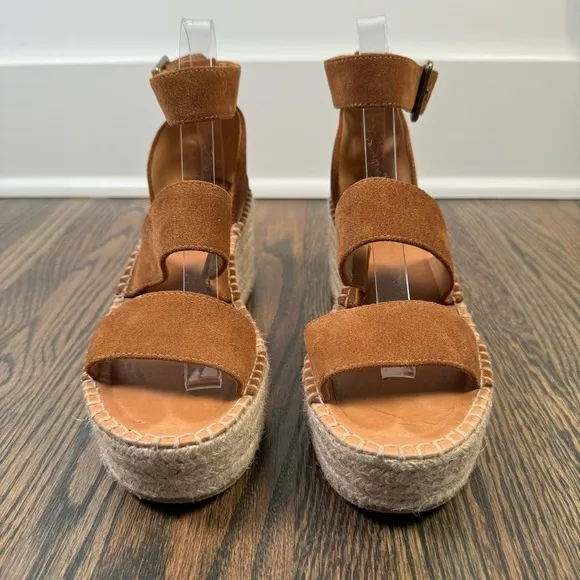Soludos Palma Suede Platform Espadrille Sandals size 7.5