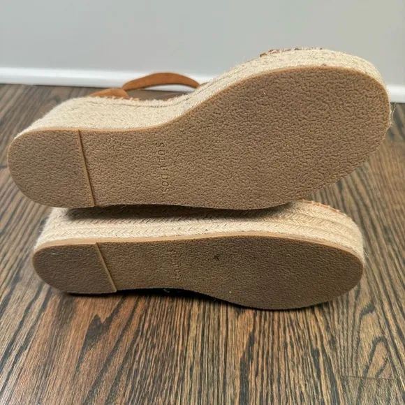 Soludos Palma Suede Platform Espadrille Sandals size 7.5