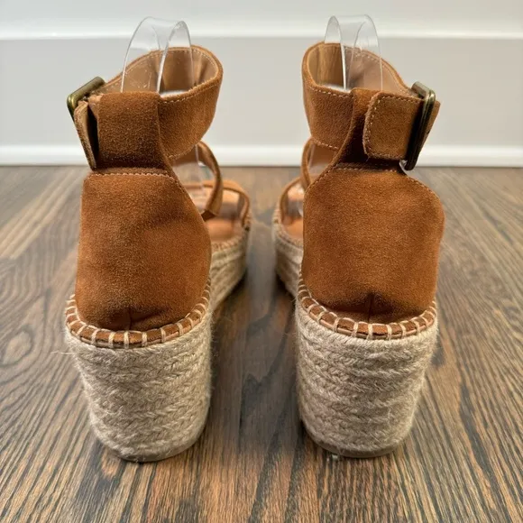 Soludos Palma Suede Platform Espadrille Sandals size 7.5