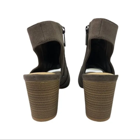 Sonoma | Honoria Mushroom Peep Toe Ankle Boot with Wood Block Heel 10 New​
