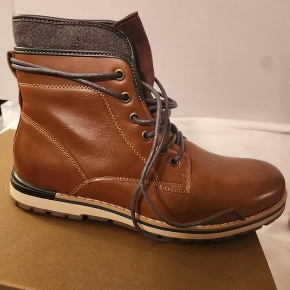 Sonoma Men's Brown Boots Size 9 Med New In Box