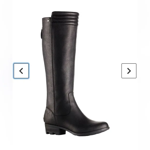 Sorel Black Over the Knee Boots Sleek Design