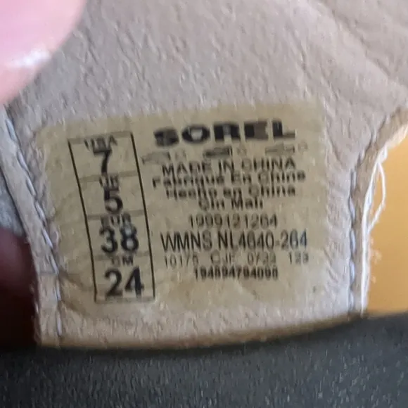 Sorel Cameron Slingback Platform Sandals Size 7 Tan