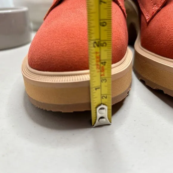 Sorel Hi-Line Heel Lace Boots Warp Red, Tawny Buff NL4875-849 Women 11 NWB