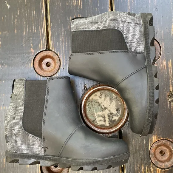 Sorel Joan of Arc Wedge Ankle Boots - Size 4