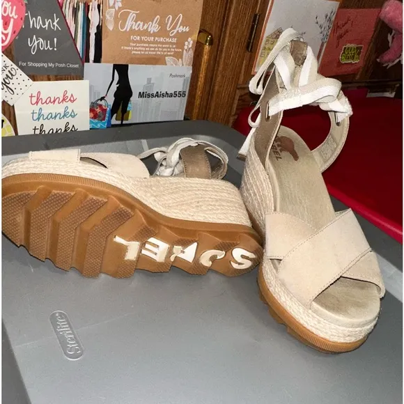 SOREL PLATFORM SANDALS 👡