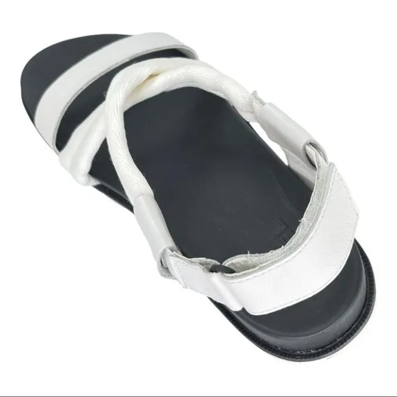 Sorel Roaming Decon Sea Salt Fabric &amp; Leather Medium Width Womens Sandals