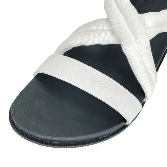 Sorel Roaming Decon Sea Salt Fabric &amp; Leather Medium Width Womens Sandals