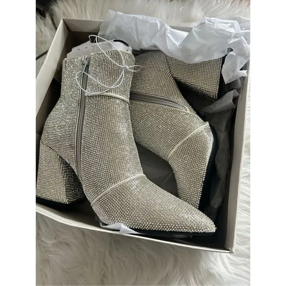 Sparkly shinny boots size 8