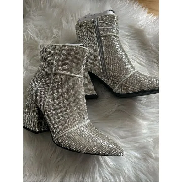 Sparkly shinny boots size 8