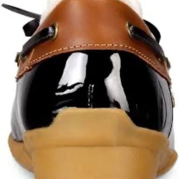 Sporto Lined Patty Low Top Duck‎ Boots Black 6.5 EEUC