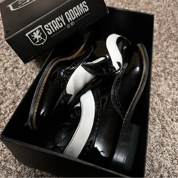 Stacy Adams Black and White Men's Dress Shoes