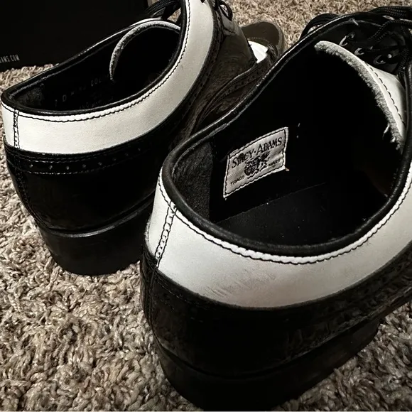 Stacy Adams Black and White Men's Dress Shoes