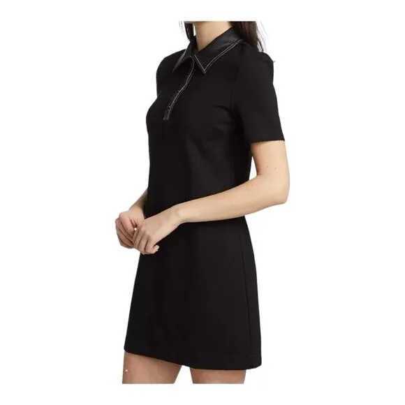 Staud Jay Black Polo Mini Dress Size Small