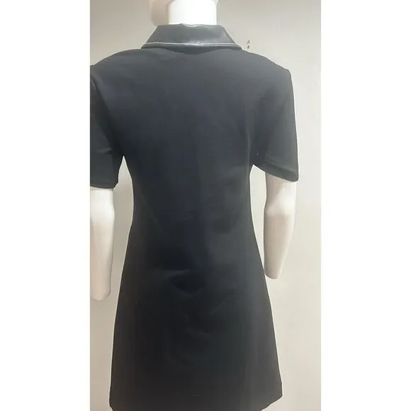 Staud Jay Black Polo Mini Dress Size Small
