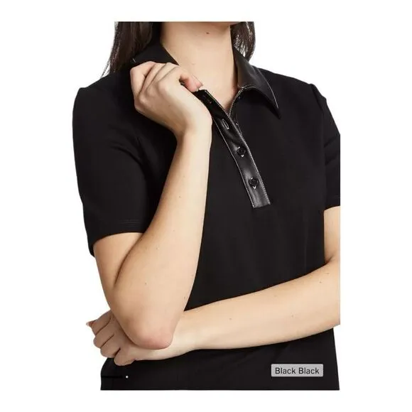 Staud Jay Black Polo Mini Dress Size Small