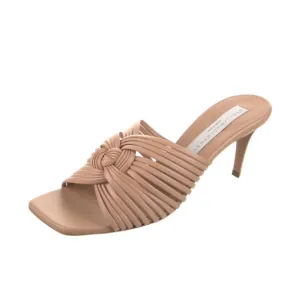 Stella McCartney Nude Leather Slides Size 37.5