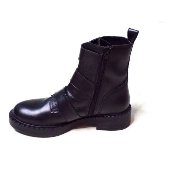 STEVE MADDEN Arlette Triple Buckle Moto Boots size 6 NEW without box