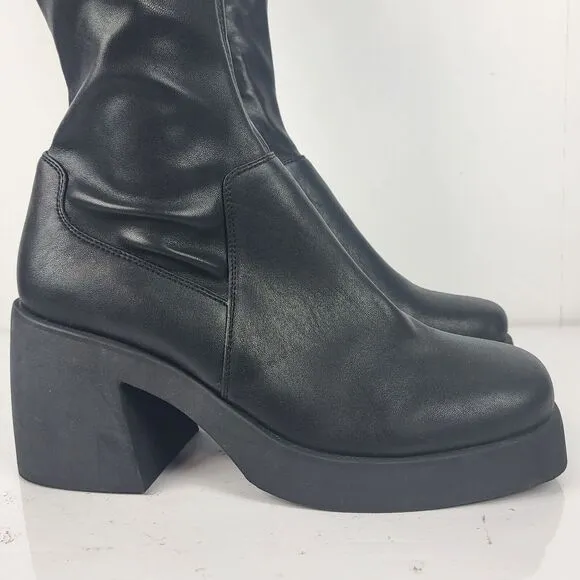 Steve Madden Baily Knee High Stretch Platform Boots
