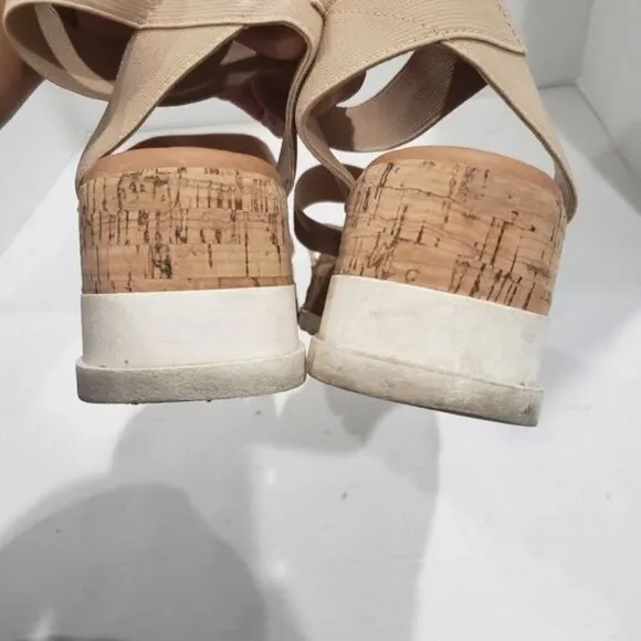 Steve Madden BANDI Elastic Platform Sandals Size 8.5