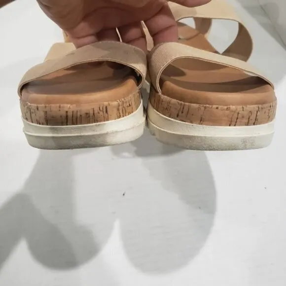 Steve Madden BANDI Elastic Platform Sandals Size 8.5