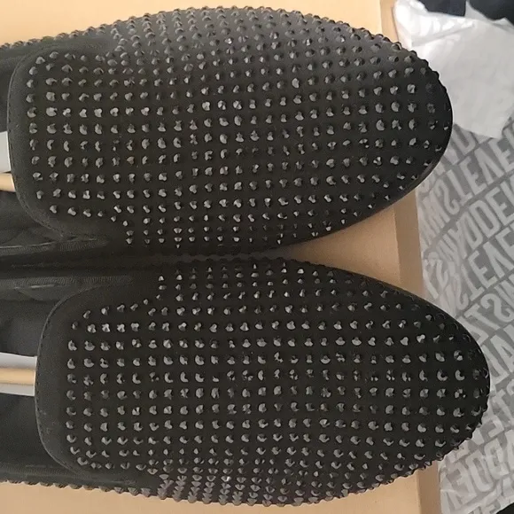 Steve madden caviarr black rhinestone dress shoes 7y