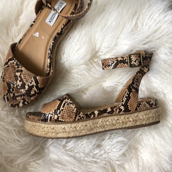 Steve Madden GABRIE WEDGE ESPADRILLE SANDALS