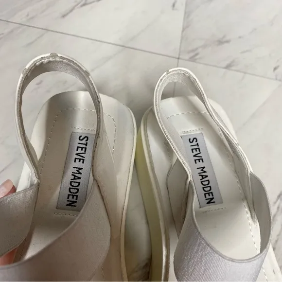 Steve Madden Janice Platform Square Toe Sandal 5 1/2 M