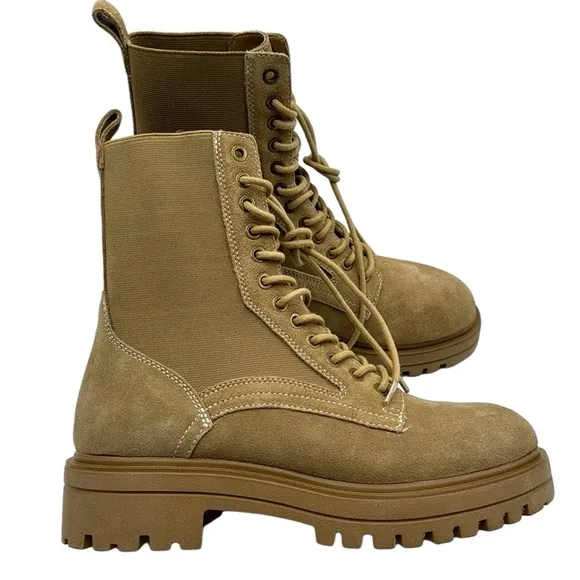 Steve Madden Kenny Lug Sole Boots Size 8.5