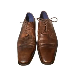 STEVE MADDEN MENS LEATHER DRESS SHOES