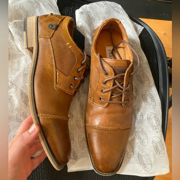 STEVE MADDEN Men's Leather Dress Shoes