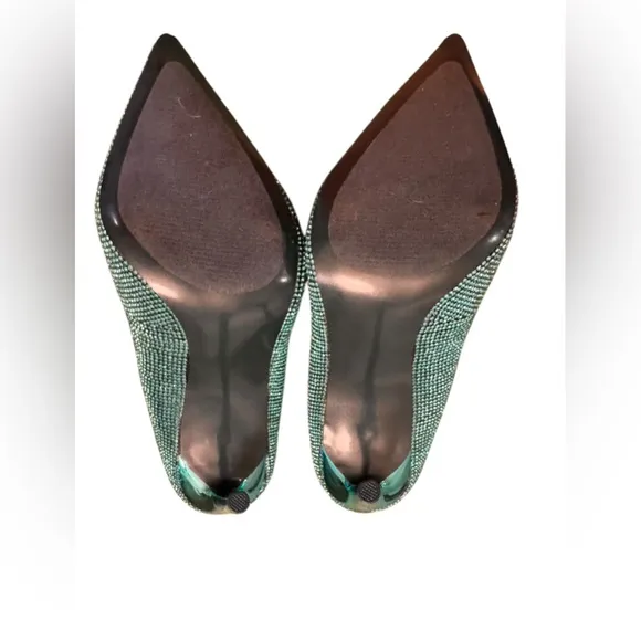 Steve Madden NIB/NWOT GORGEOUS Vivacious Teal Rhinestone Pump Size 5.5