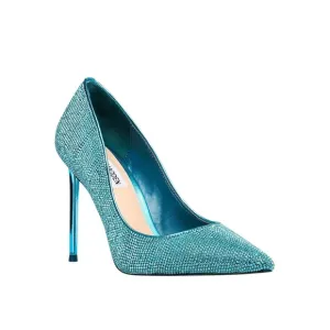 Steve Madden NIB/NWOT GORGEOUS Vivacious Teal Rhinestone Pump Size 5.5
