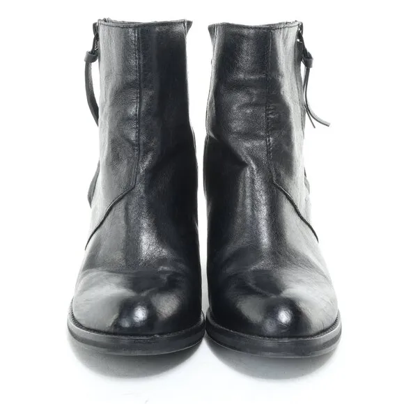 Steve Madden Partenon Block Heel Ankle Boot Bootie Women's 8.5M • Black