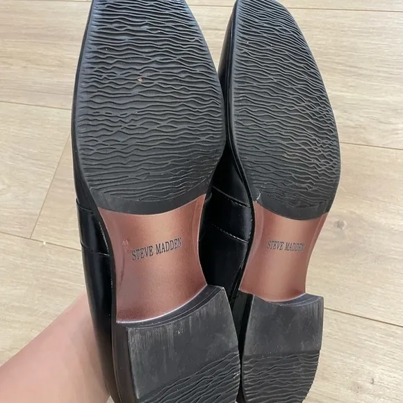 Steve Madden Sherman Men'sBlack Loafer Dress Shoes Leather Size 13