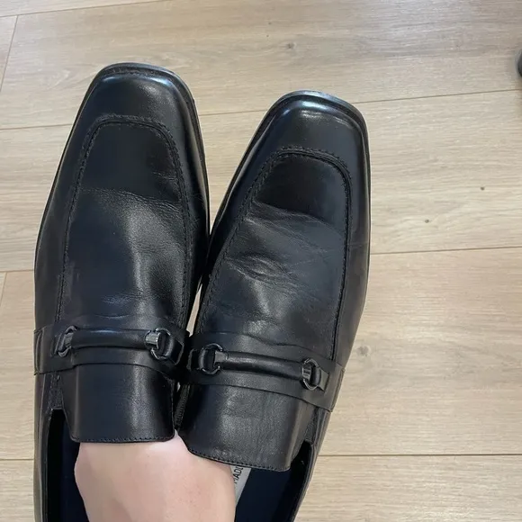 Steve Madden Sherman Men'sBlack Loafer Dress Shoes Leather Size 13