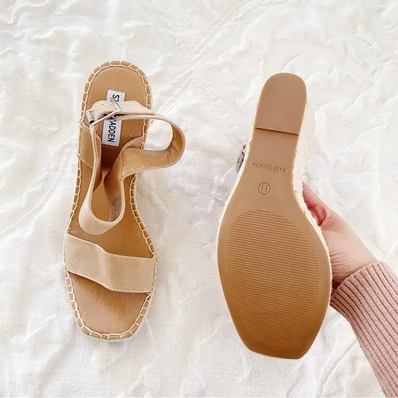 Steve Madden Uri Espadrille Wedge Sandals Size 11