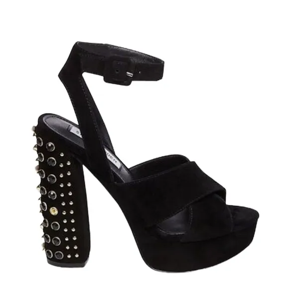 Steve Madden Womens Jodi Criss-Cross Front Platform Sandals