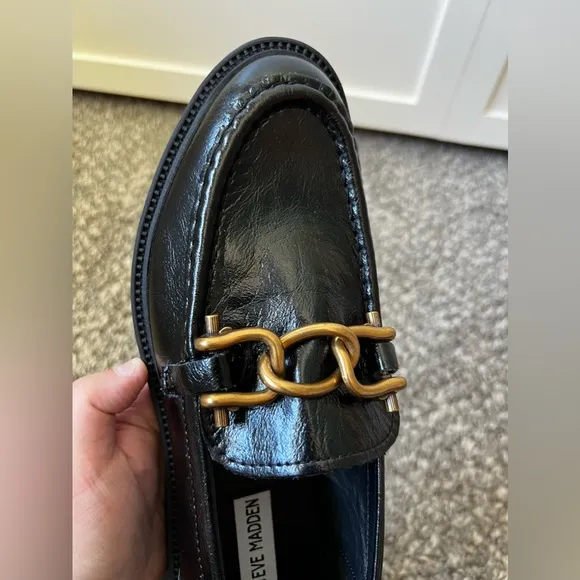 Steve Madden Women’s Karmine NWOT Black‎ Loafers Size 8