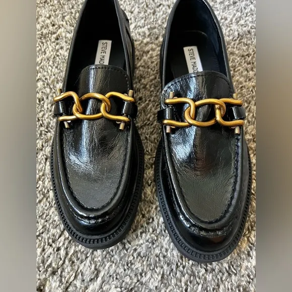 Steve Madden Women’s Karmine NWOT Black‎ Loafers Size 8