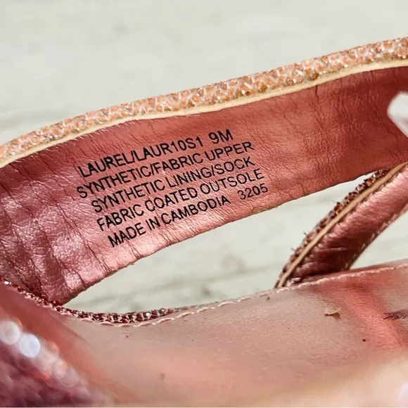 Steve Madden Women’s Laurel Rainbow Glitter Platform Sandals Ankle Strap NWOB