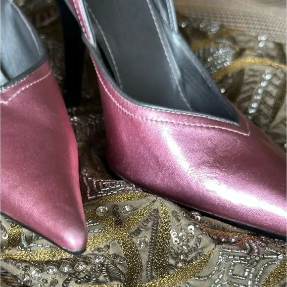 Steve Madden Metallic Pink D’Orsay Stiletto Heels