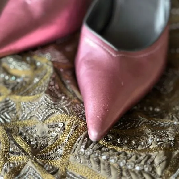 Steve Madden Metallic Pink D’Orsay Stiletto Heels