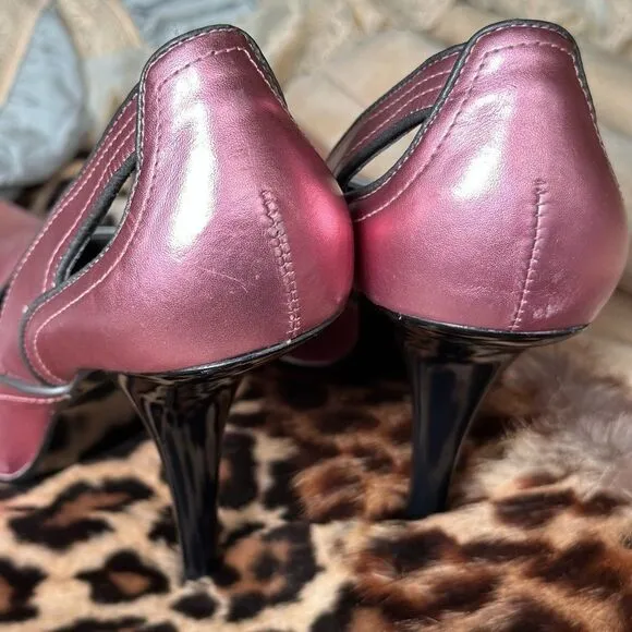 Steve Madden Metallic Pink D’Orsay Stiletto Heels