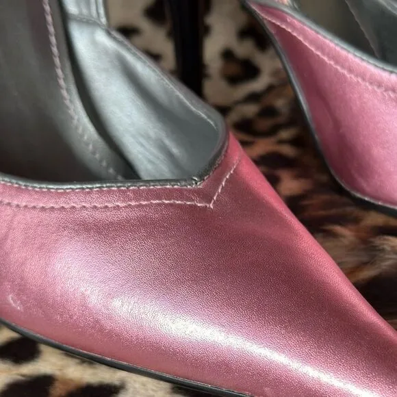 Steve Madden Metallic Pink D’Orsay Stiletto Heels