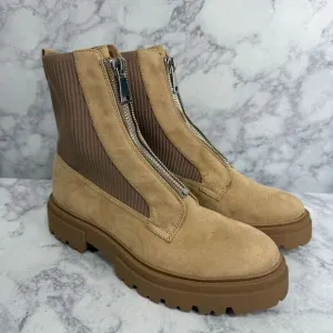 Steve Madden Combat Boots sz 10 Zip Front NEW # K833