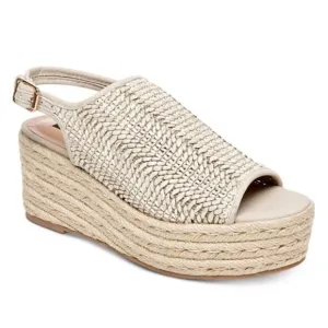 Steven Steve Madden Courage Espadrille Sandals Women’s 9.5‎ Peep Open Toe Taupe