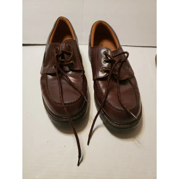 Street State Men's Dark Brown Dress Shoes Lace-Up Oxfords Size 13w